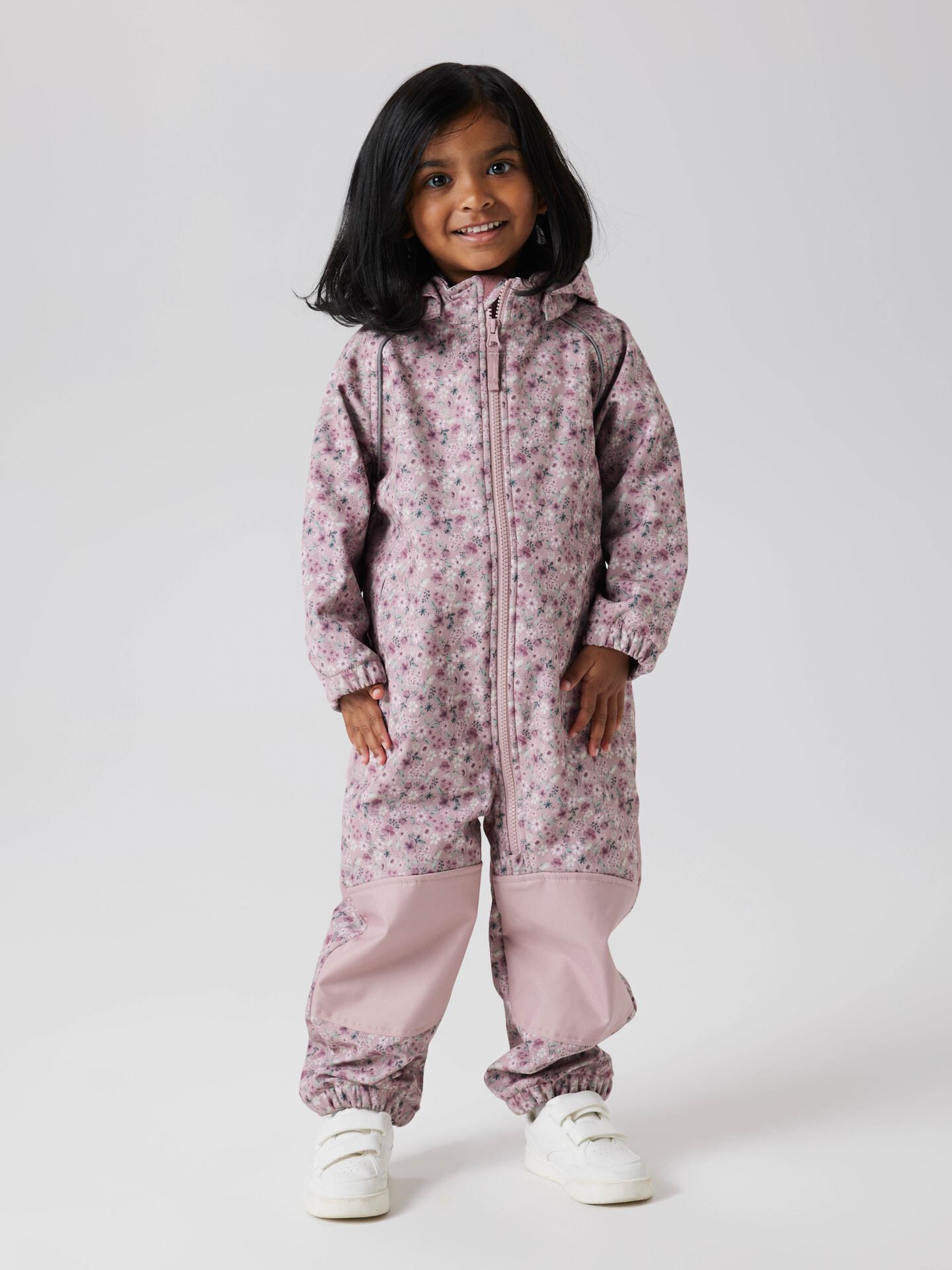 Name It Alfa08 Softshell Suit All Over Print Woodrose Blossom