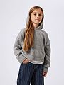 Name It Ballade Long Sleeve Short Boxy Knit Grey Melange