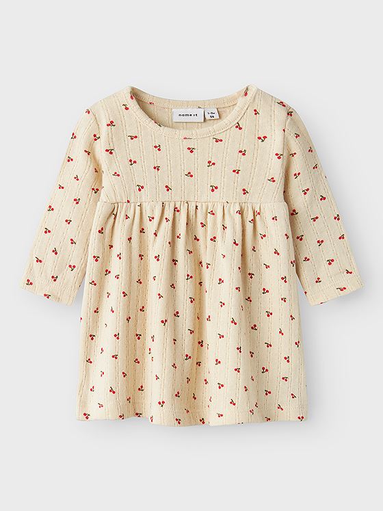 Name It Bilia Long Sleeve Dress Box Summer Sand