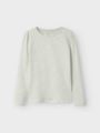 Name It Tannea Long Sleeve Slim Top Light Grey Melange