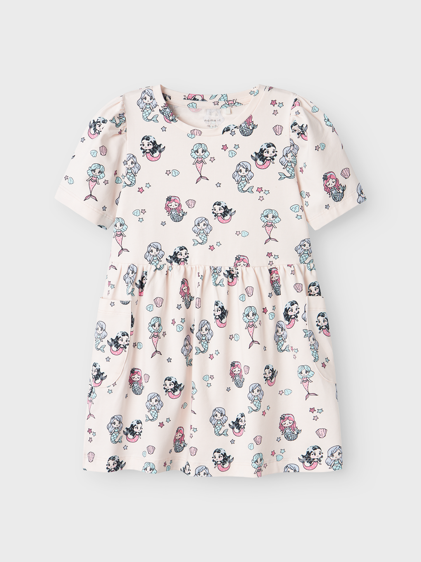 Name It Fenja Short Sleeve Dress Pearl