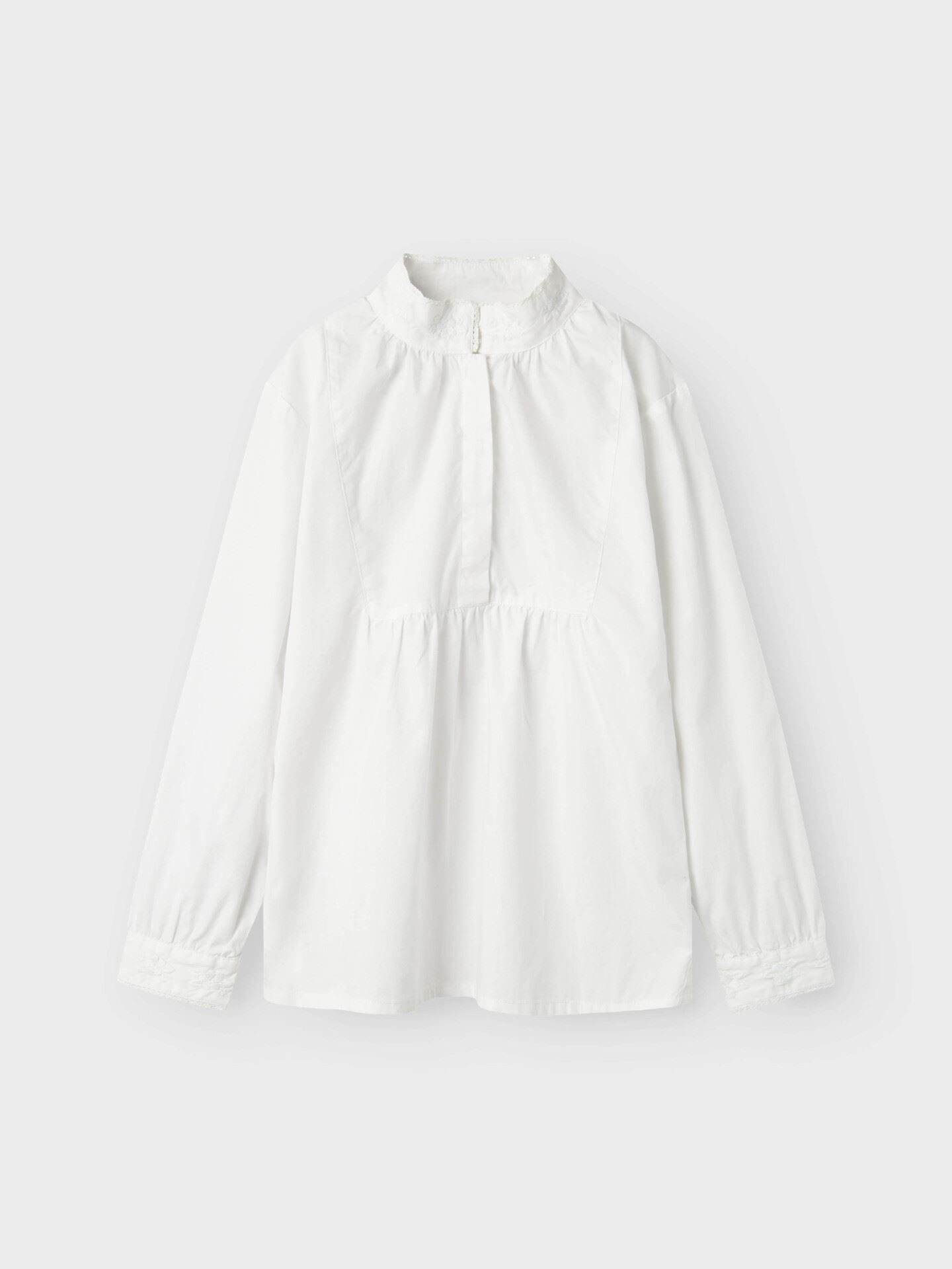 Name It Terina Long Sleeve Shirt Xxv Bright White