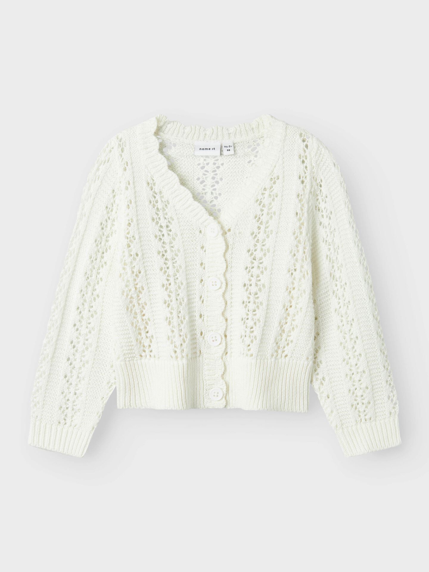 Name It Tana Knit Cardigan Xxv Bright White
