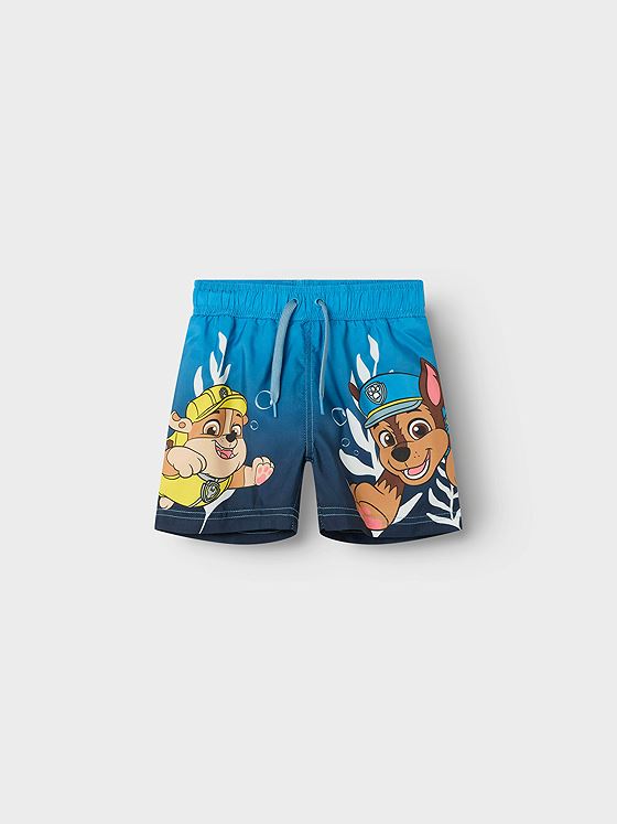 Name It Mabbe Paw Long Swimshorts Parisian Blue