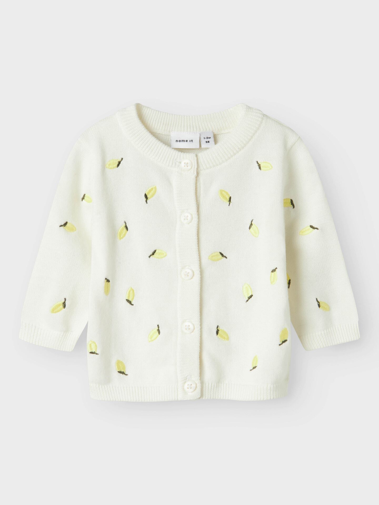 Name It Detrille Long Sleeve Knit Cardigan Cloud Dancer