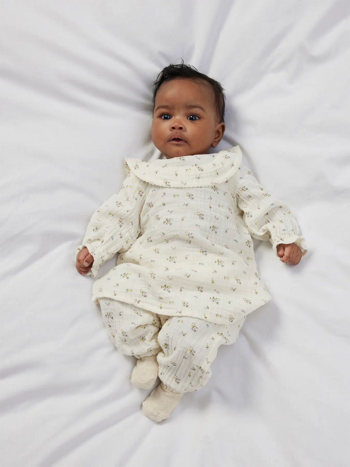 Name It Detone Long Sleeve Dress Cloud Dancer