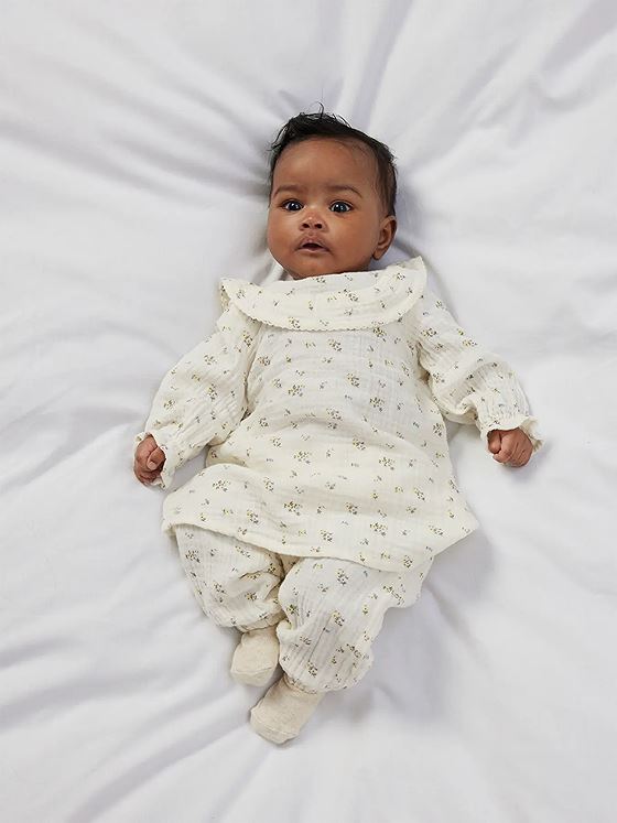 Name It Detone Long Sleeve Dress Cloud Dancer