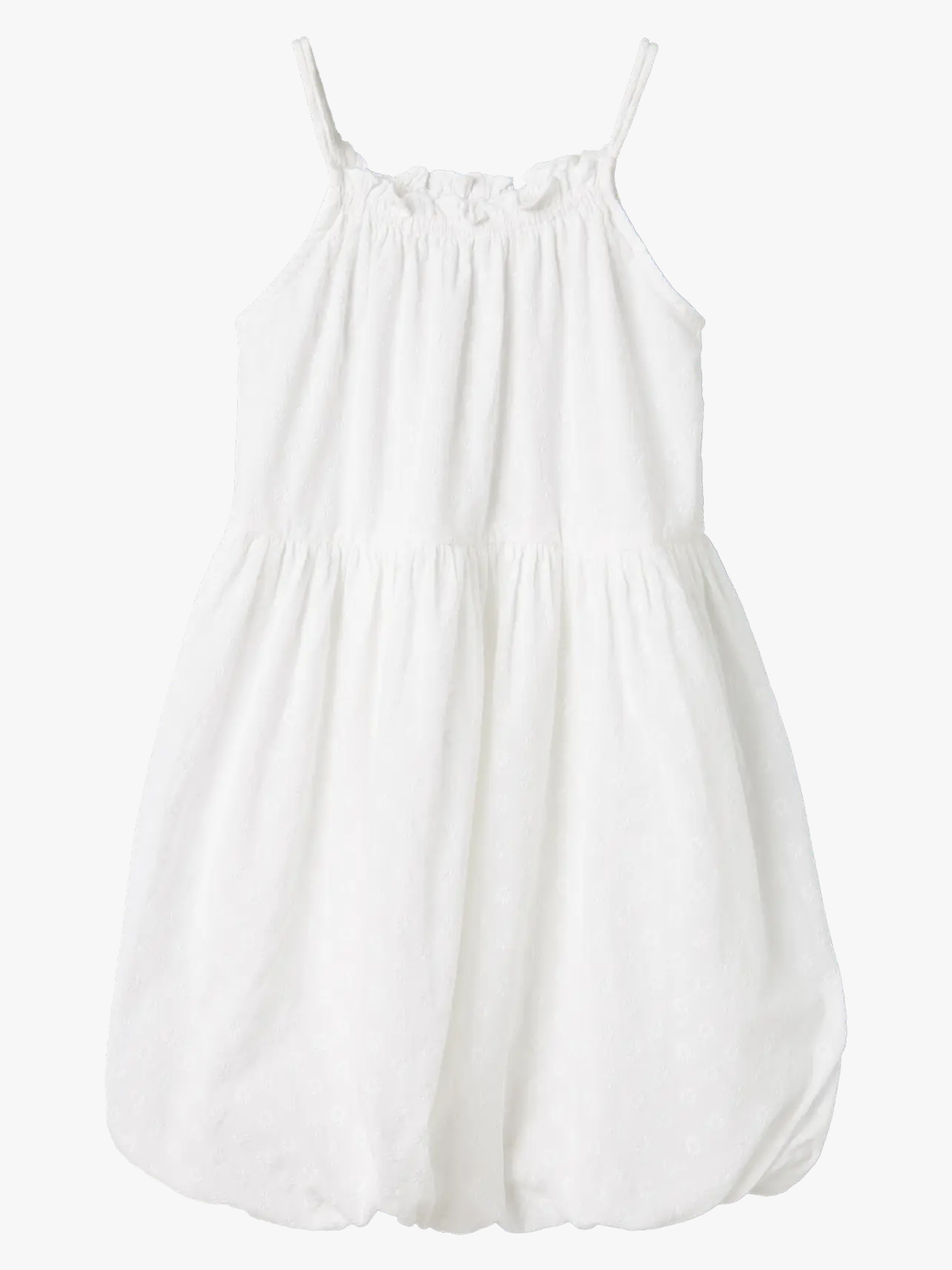Name It Jinku Baloon Strap Dress Bright White