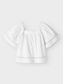 Name It Fatidias Short Sleeve Top Bright White