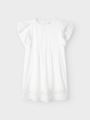 Name It Faride Short Sleeve Dress Bright White