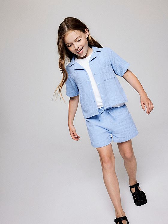 Name It Jasmin Short Sleeve Short Shirt Serenity