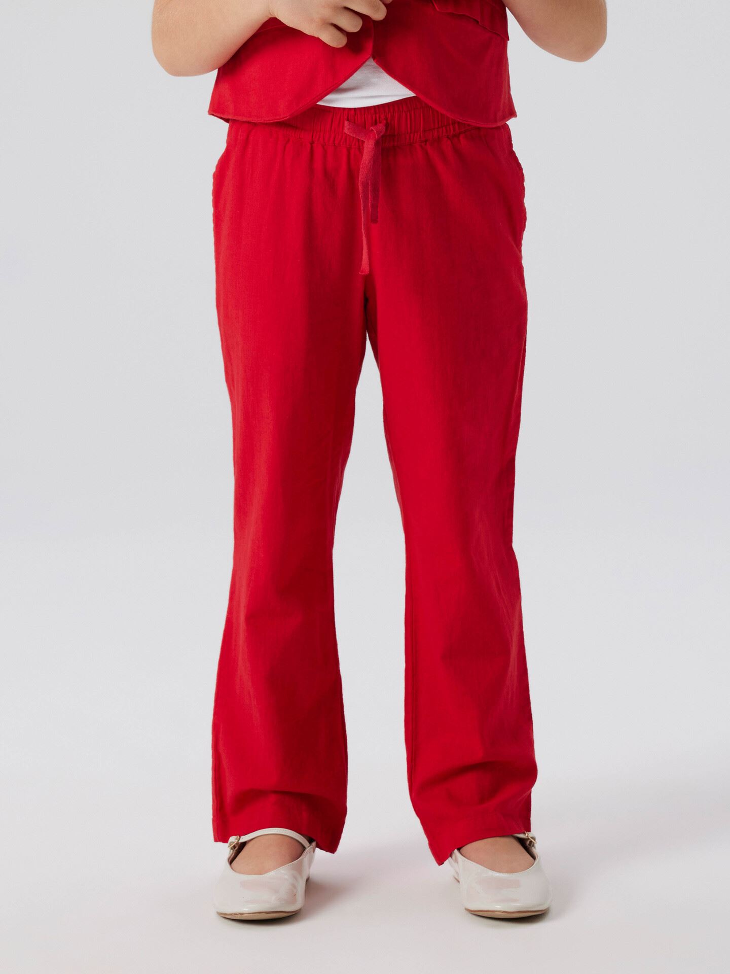 Name It Falinnen Straight Pant Chinese Red