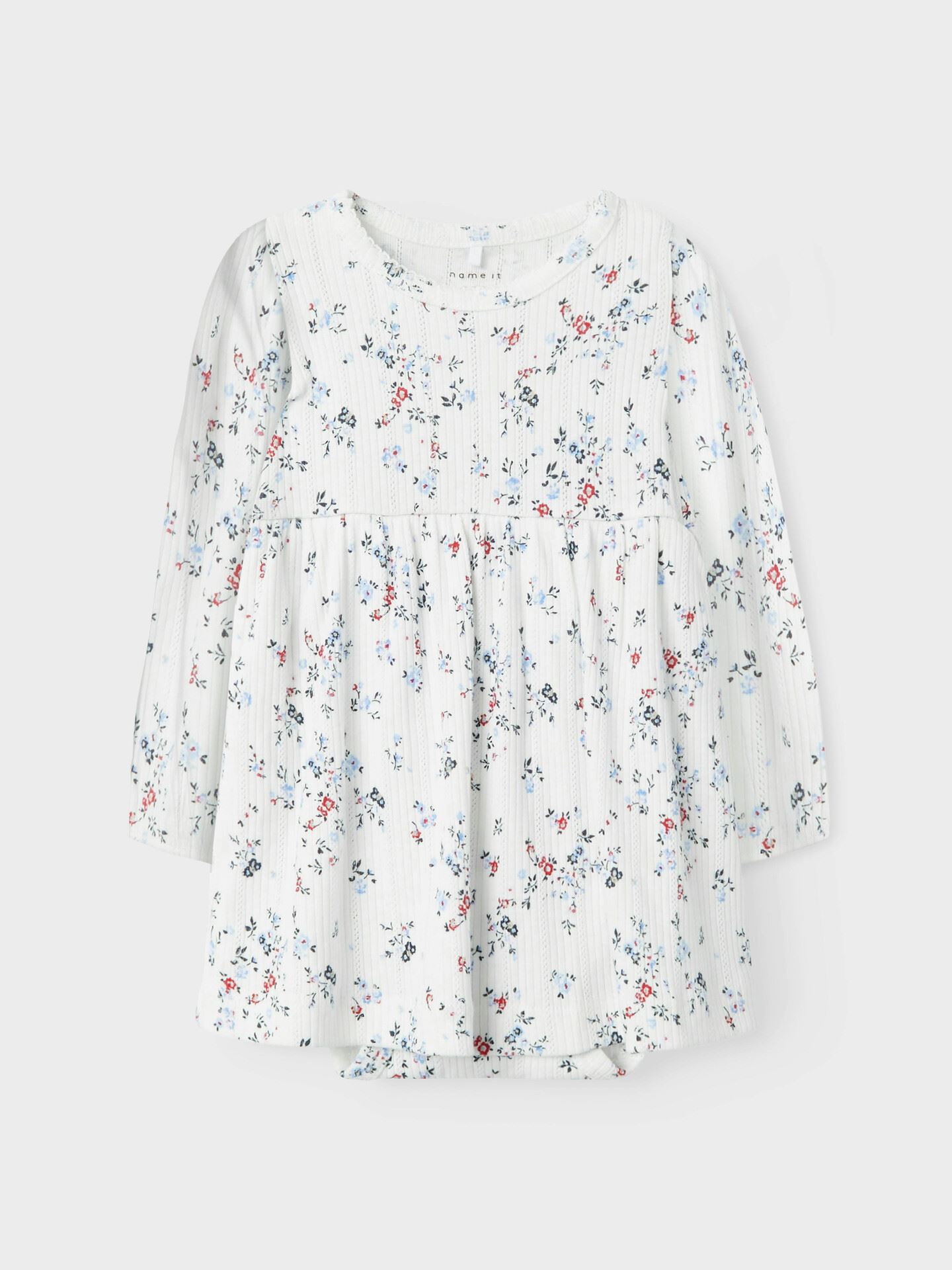 Name It Filine Long Sleeve Body Dress Cloud Dancer