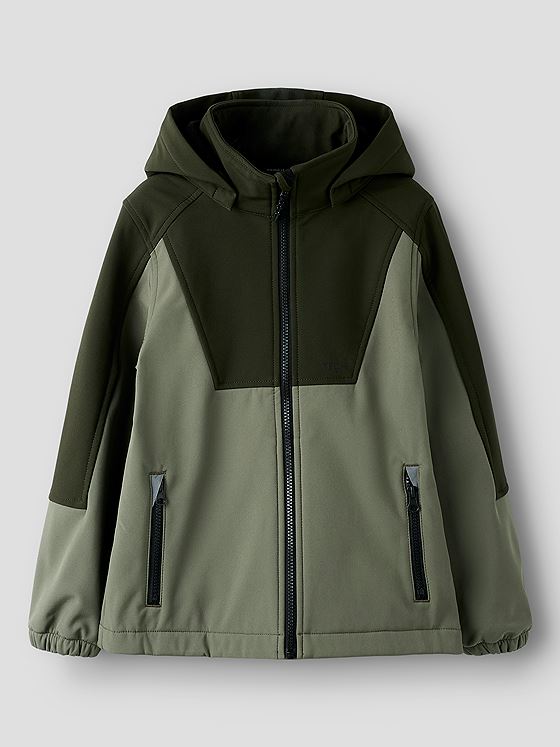 Name It Alfa08 Softshell Jacket Block Fo Dusty Olive