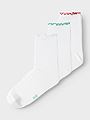 Name It Dina 3-Pack Sock Bright Green / China Red / Bright White
