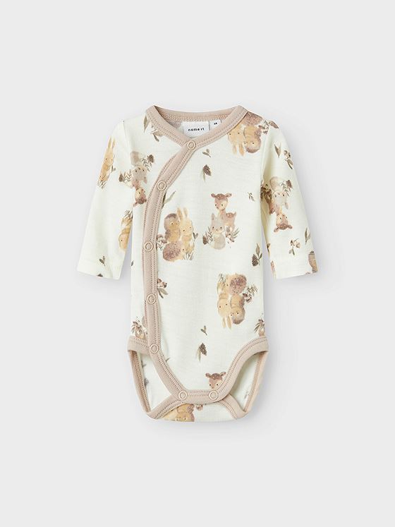Name It Willu Wool Long Sleeve Body Pre Snow White