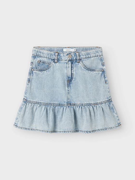 Name It Nynne Short Denim Skirt Light Blue Denim