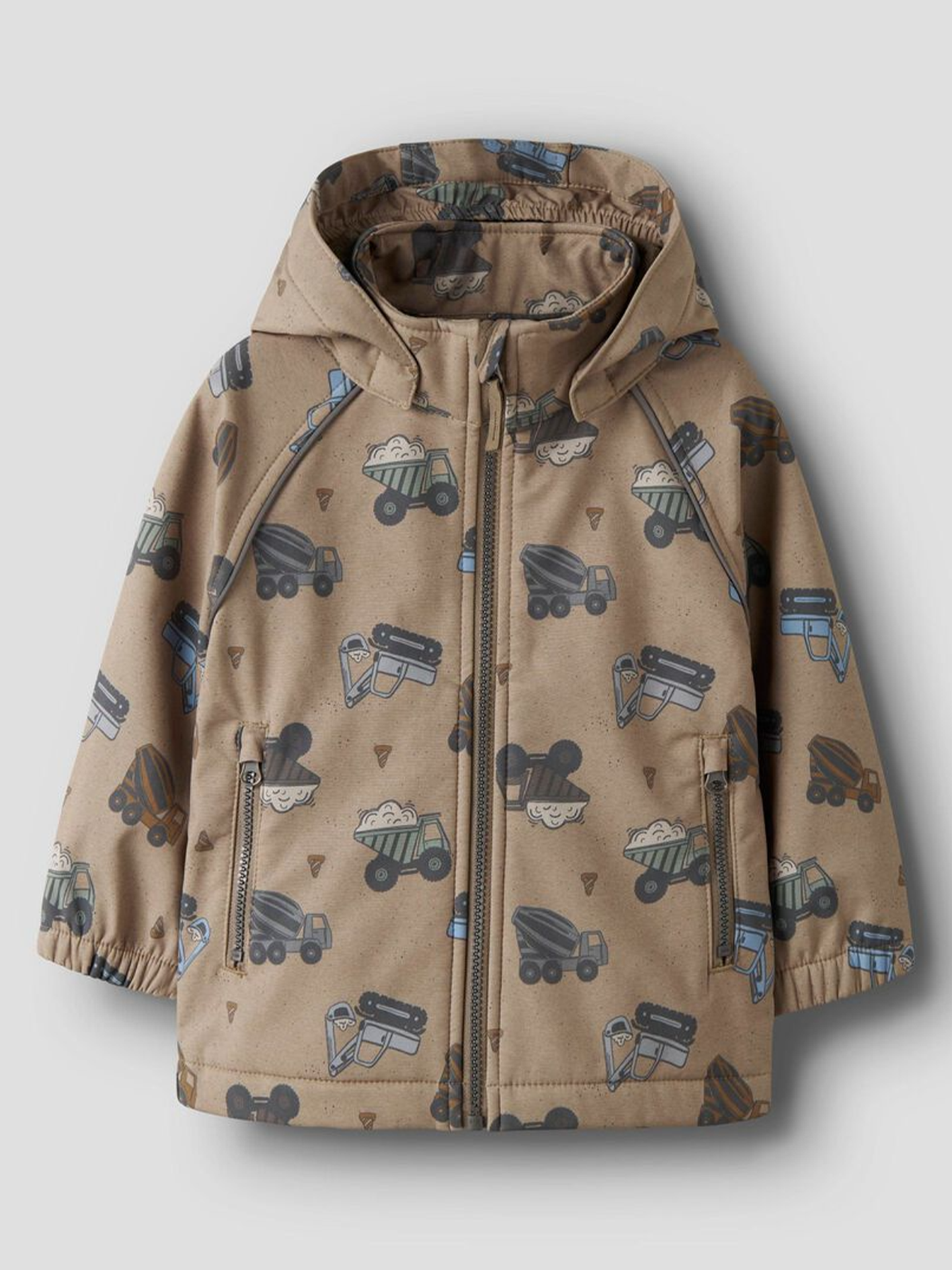 Name It Alfa08 Softshell Jacket Aop Silver Mink