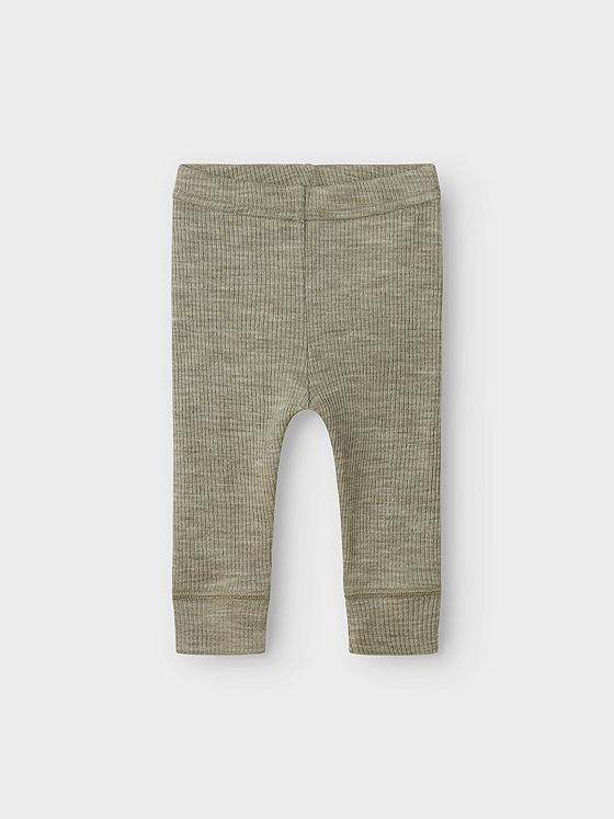 Name It Wax Wool Rib Legging Dried Sage