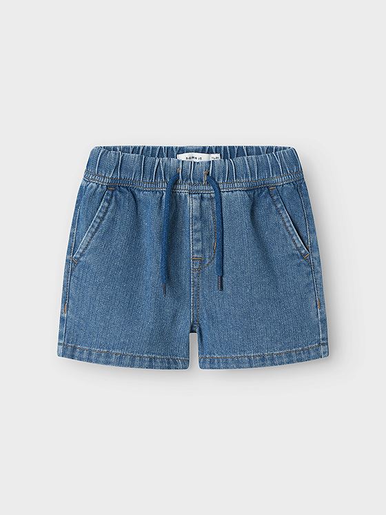 Name It Ryan Jog Denim Shorts Dark Blue Denim