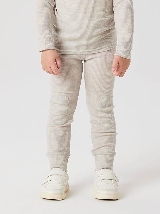 Name It Wax Wool Rib Legging Nacreous Cloud
