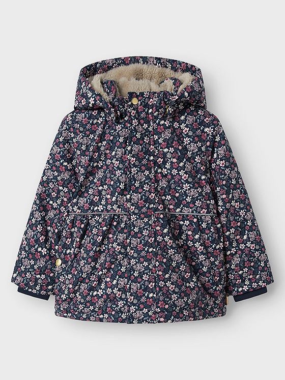 Name It Snow05 Jacket All Over Print Dark Sapphire