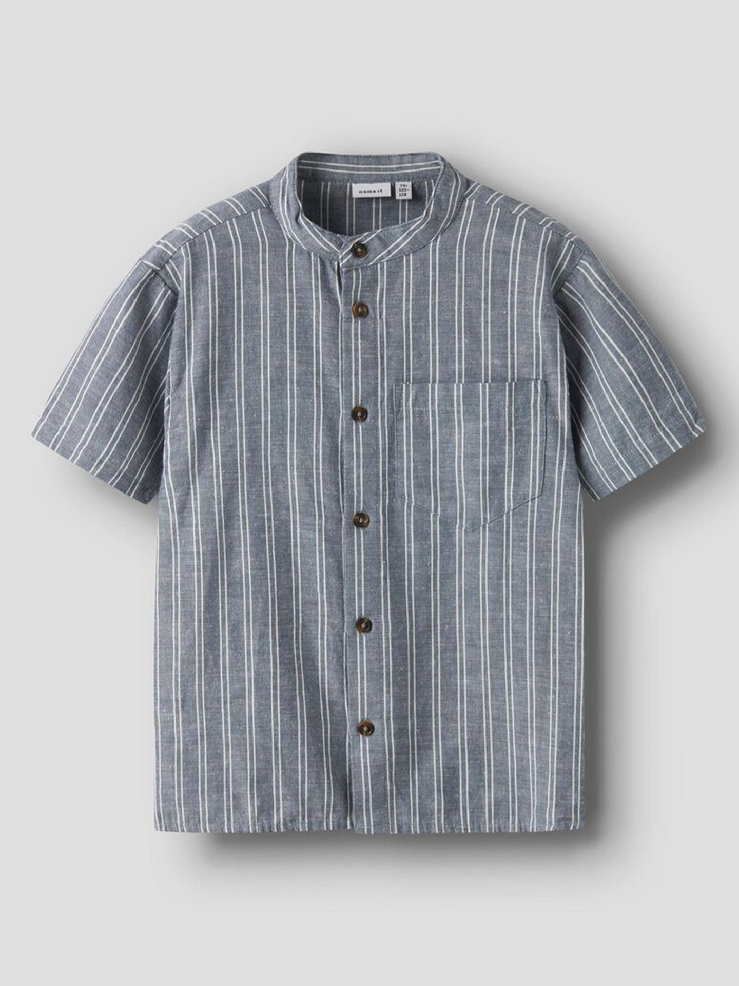 Name It Halom Short Sleeve Shirt Box Blue Mirage