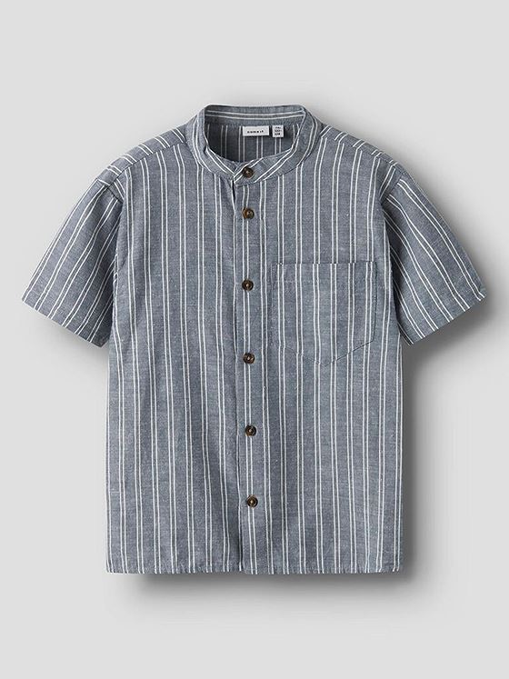 Name It Halom Short Sleeve Shirt Box Blue Mirage