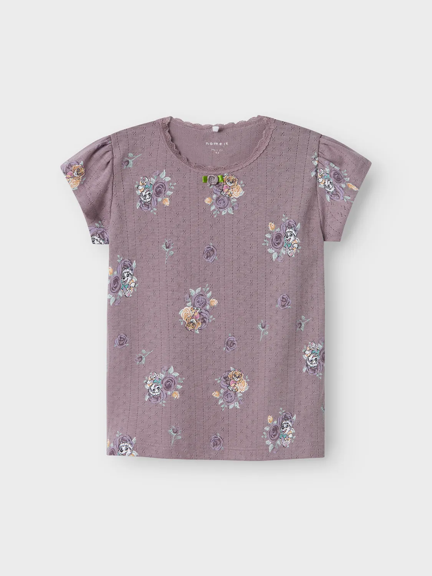 Name It Mena Pawpatrol Short Sleeve Top Purple Dove