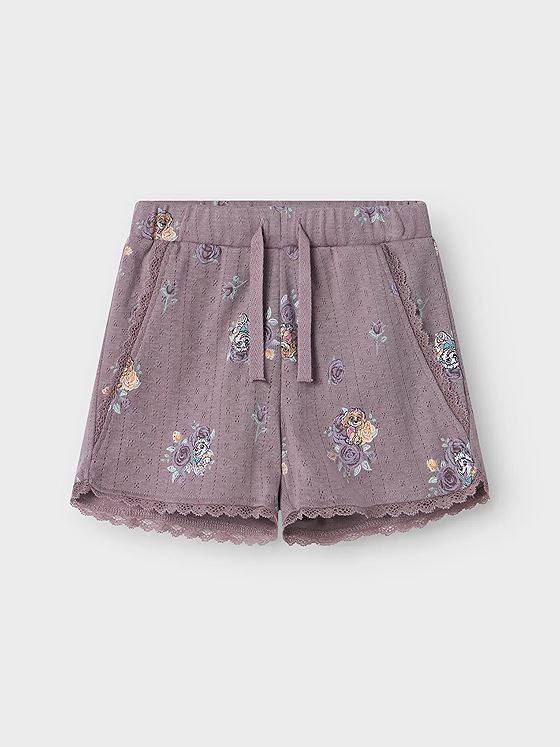Name It Mena Pawpatrol Shorts Purple Dove