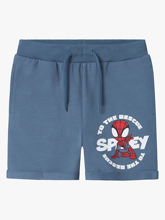 Name It Mani Spider L Sweat Short Blue Mirage