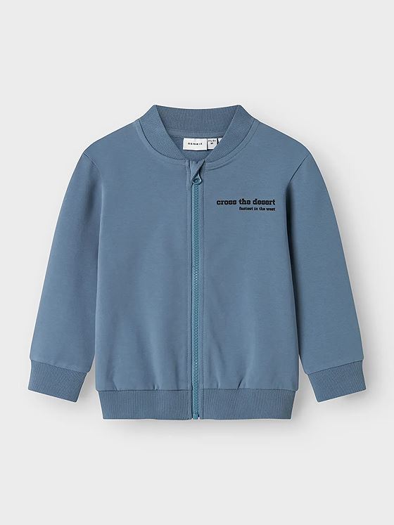 Name It Hekar Sweat Cardigan Unbrushed Box Blue Mirage