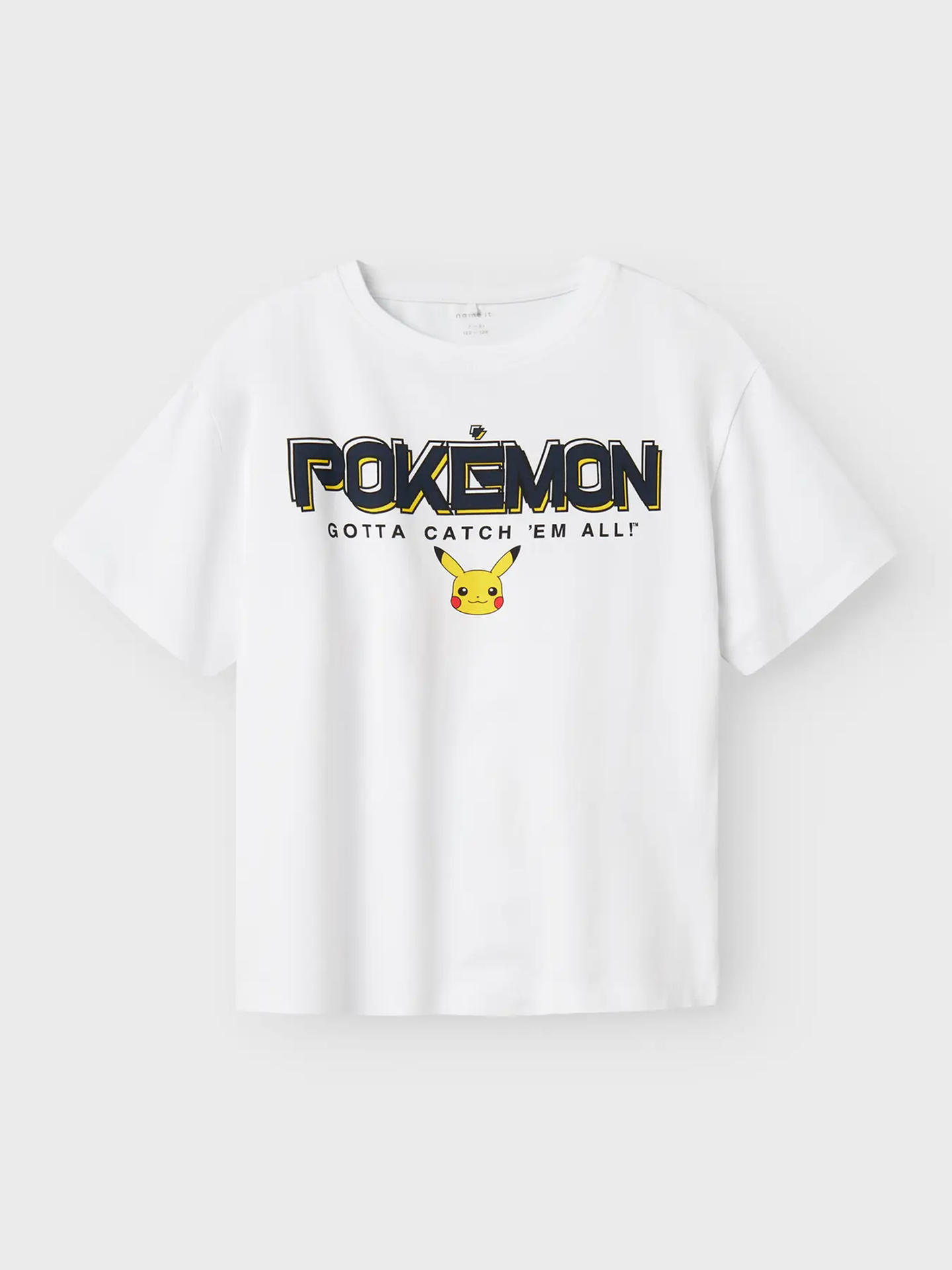 Name It Mat Pokemon Short Sleeve Top Box Sky Bright White