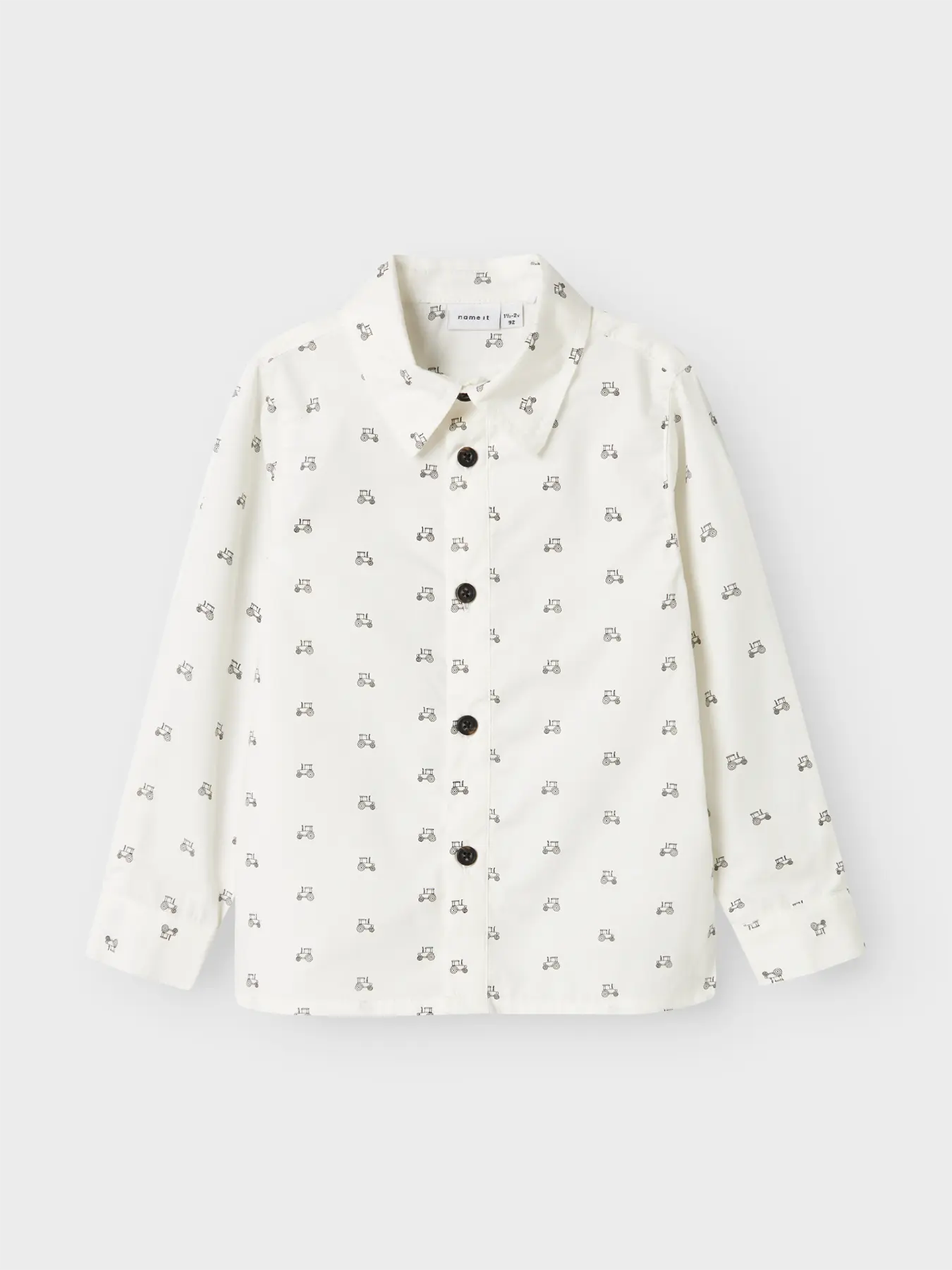 Name It Leif Long Sleeve Shirt Bright White