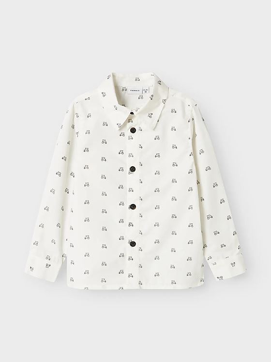 Name It Leif Long Sleeve Shirt Bright White