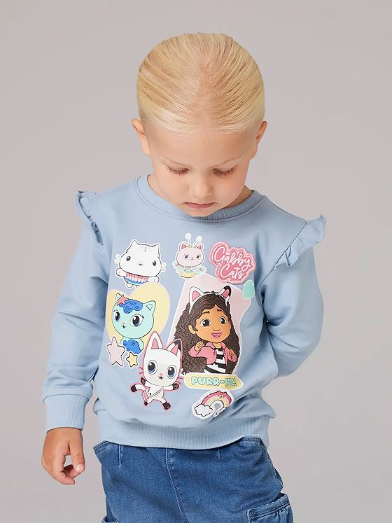 Name It Jyla Gabby Sweat Unbrushed Sky Dusty Blue