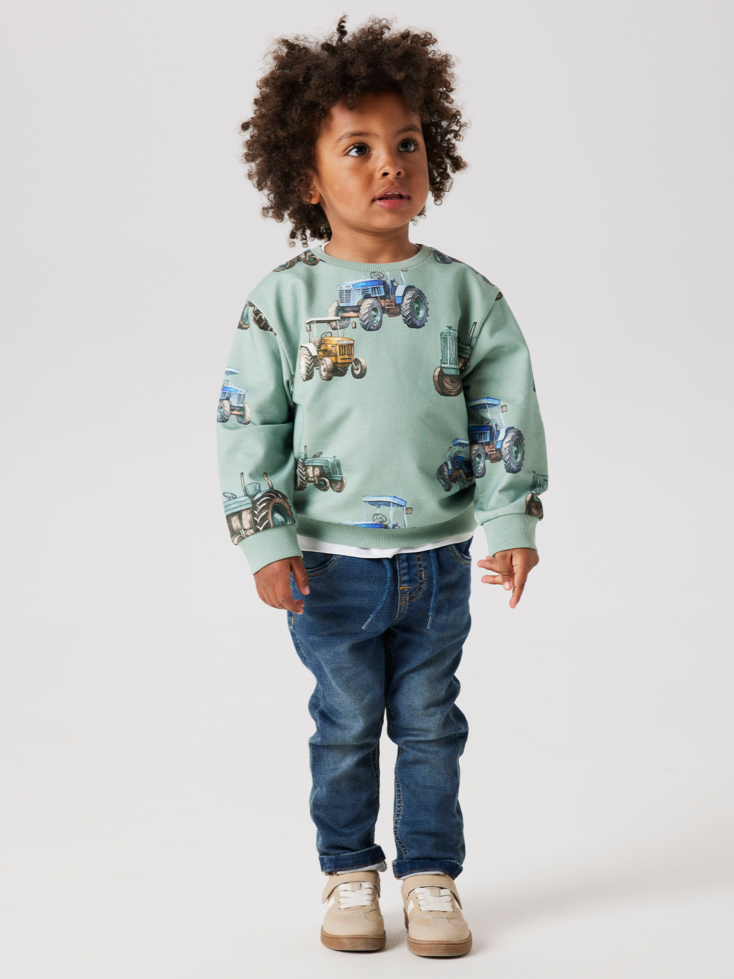 Name It Ludvig Long Sleeve Sweater Jadeite