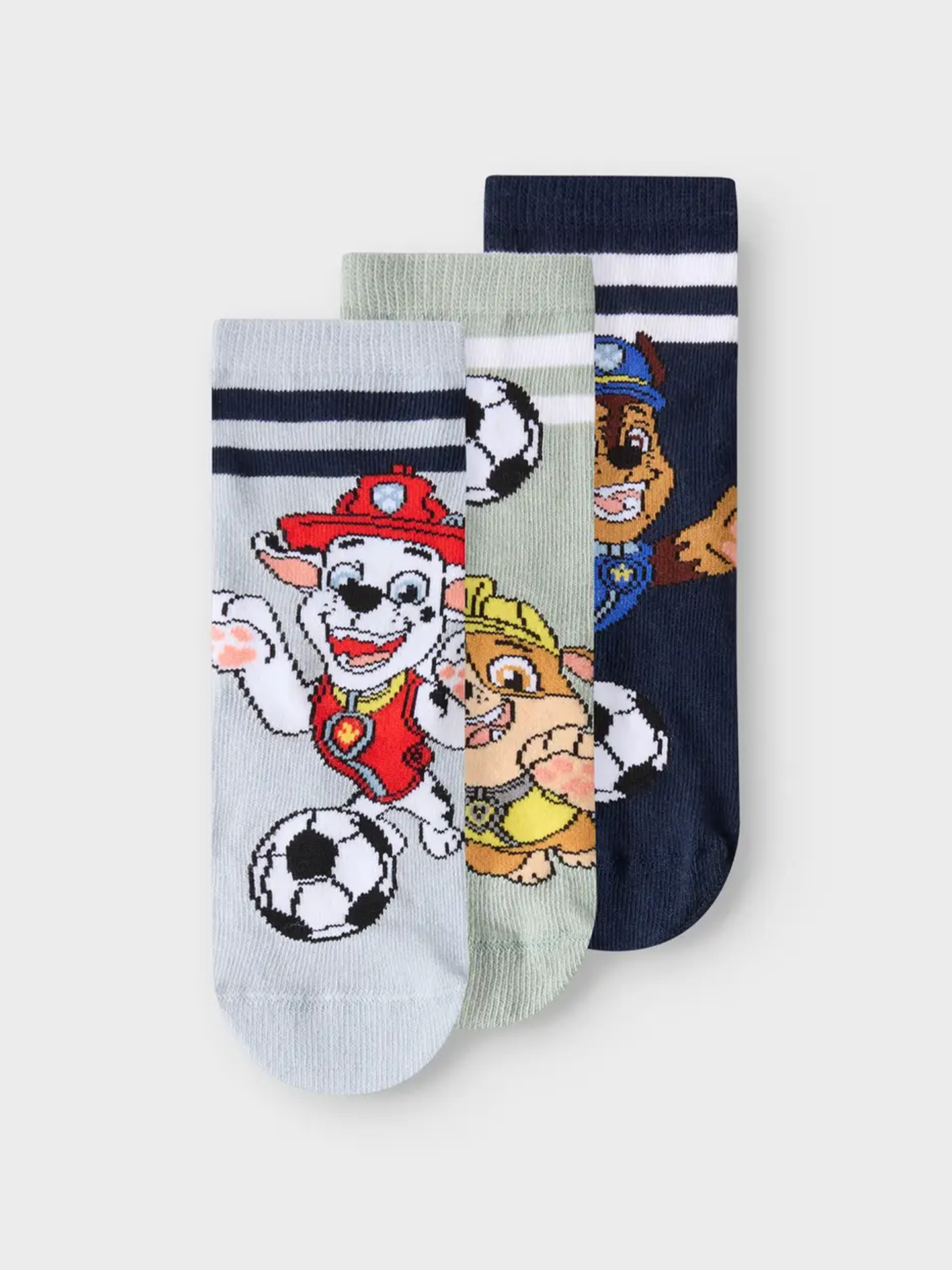 Name It Jonathan Paw 3-Pack Sock Dusty Blue 1XNAVY B+1XDUSTY B+1XJADEITE