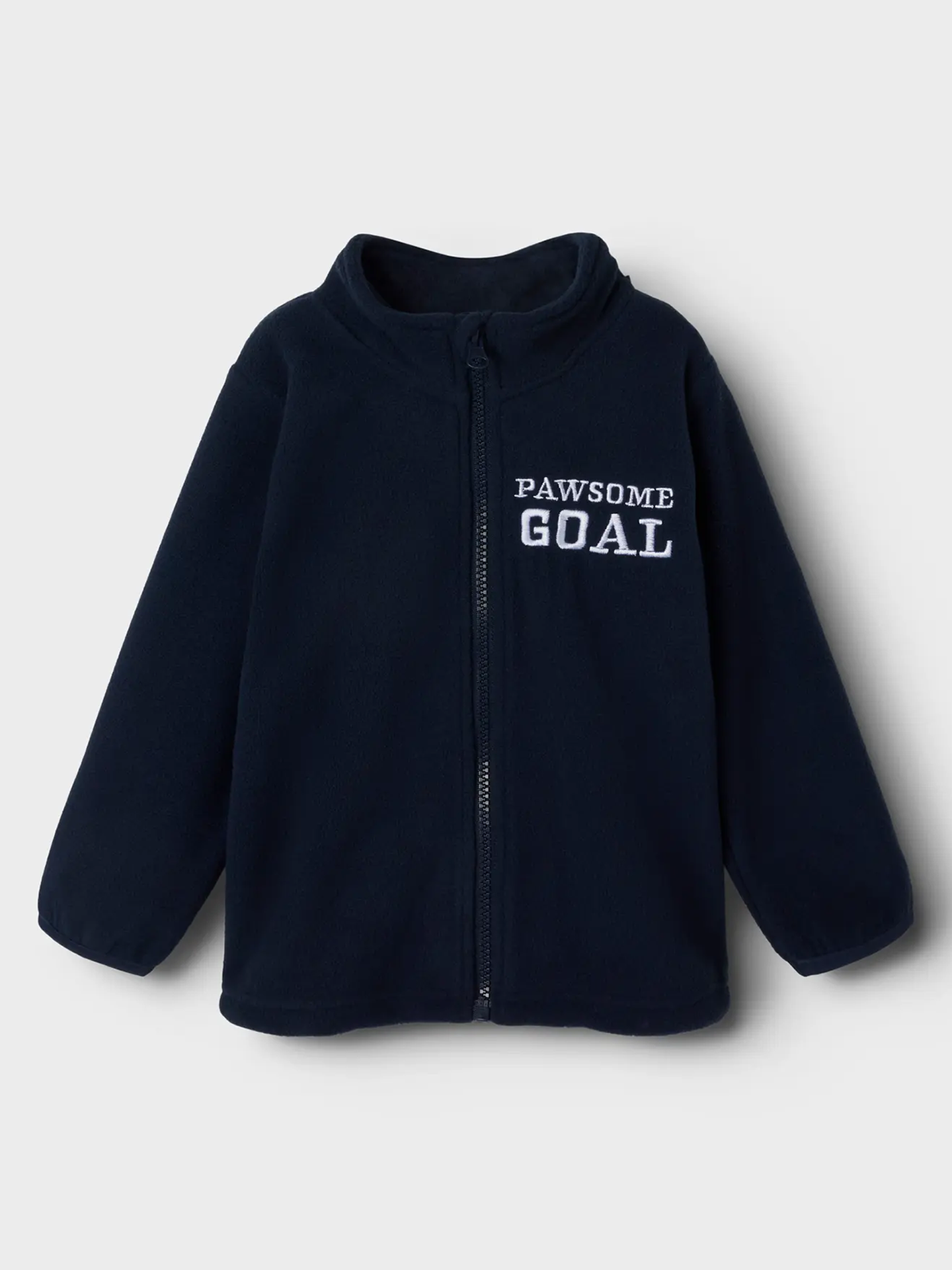 Name It Johan Paw Fleece Zip Navy Blazer