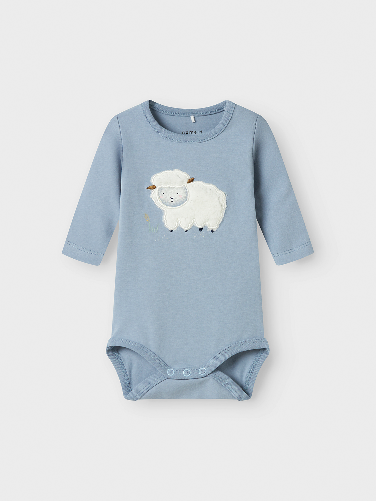 Name It Lamb Long Sleeve Body Box Dusty Blue