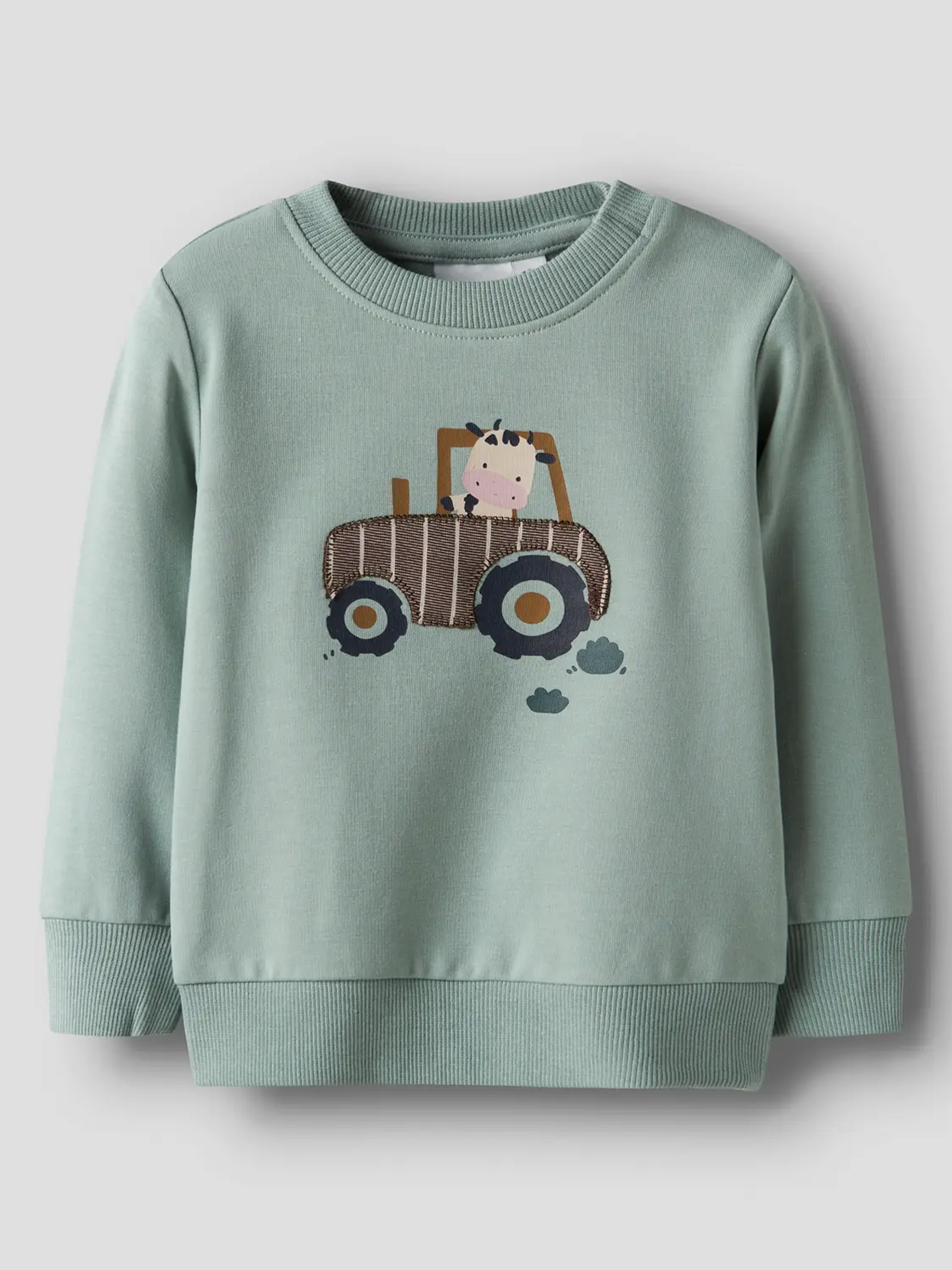 Name It Limbs Long Sleeve Sweat Unbrushed Jadeite