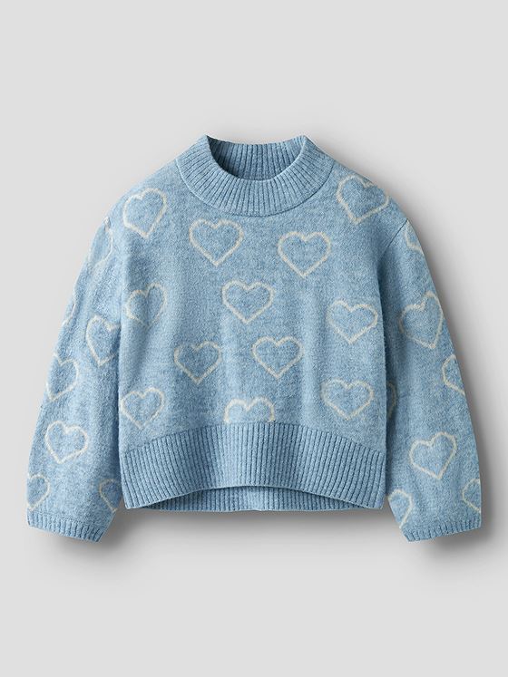 Name It Leify Long Sleeve Oversize Knit Dusty Blue