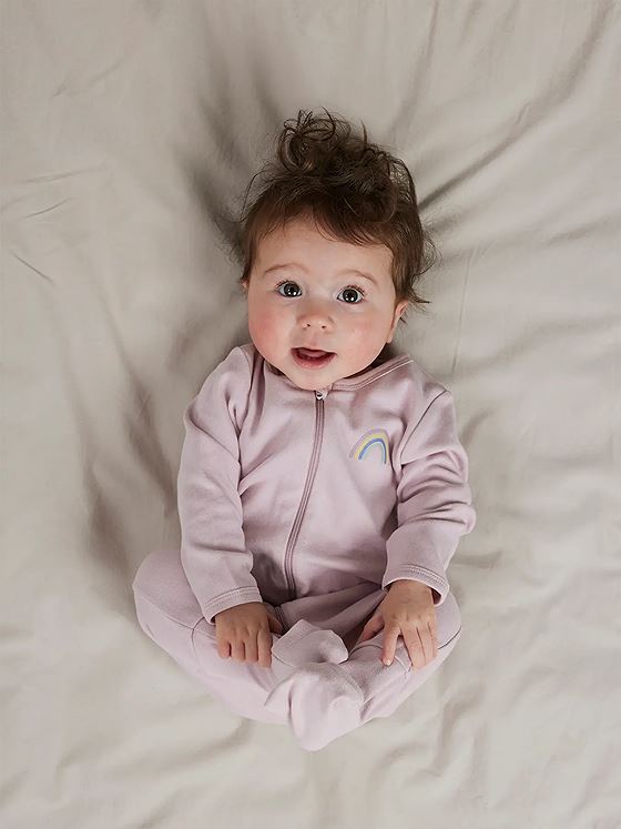 Name It Nightsuit 2-Pack Zip Jet Rainbow Jet Stream w/ Burnished Lilac