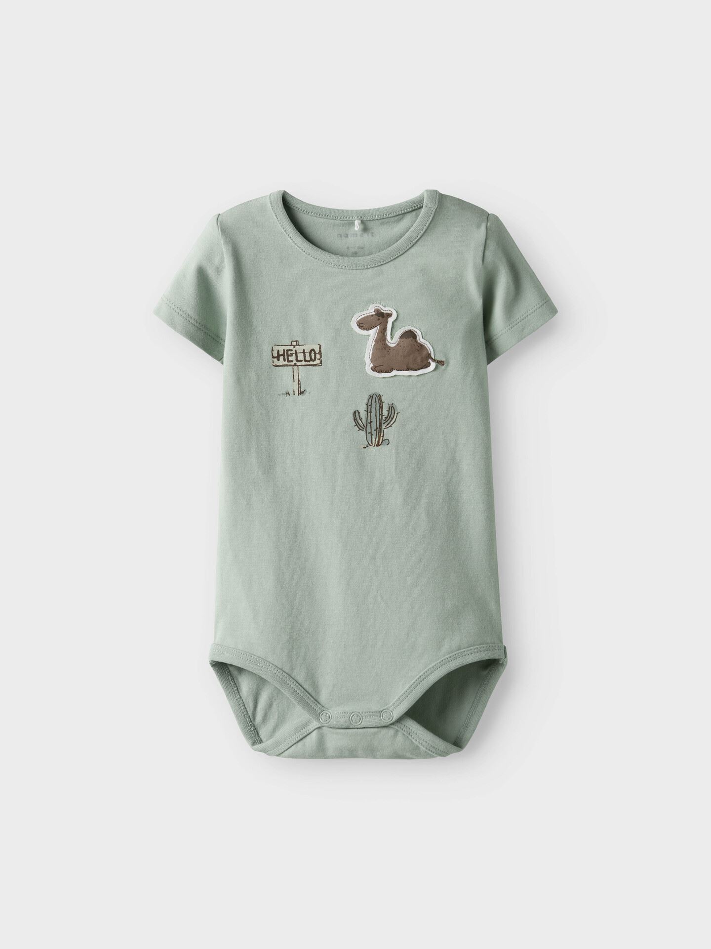 Name It Juke Short Sleeve Body Box Aqua Gray