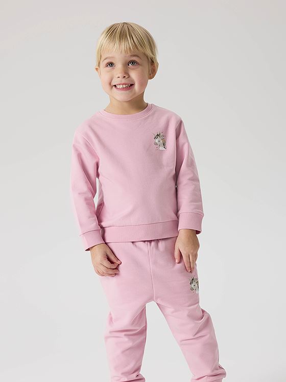 Name It Divina Long Sleeve Sweat Brushed Cameo Pink