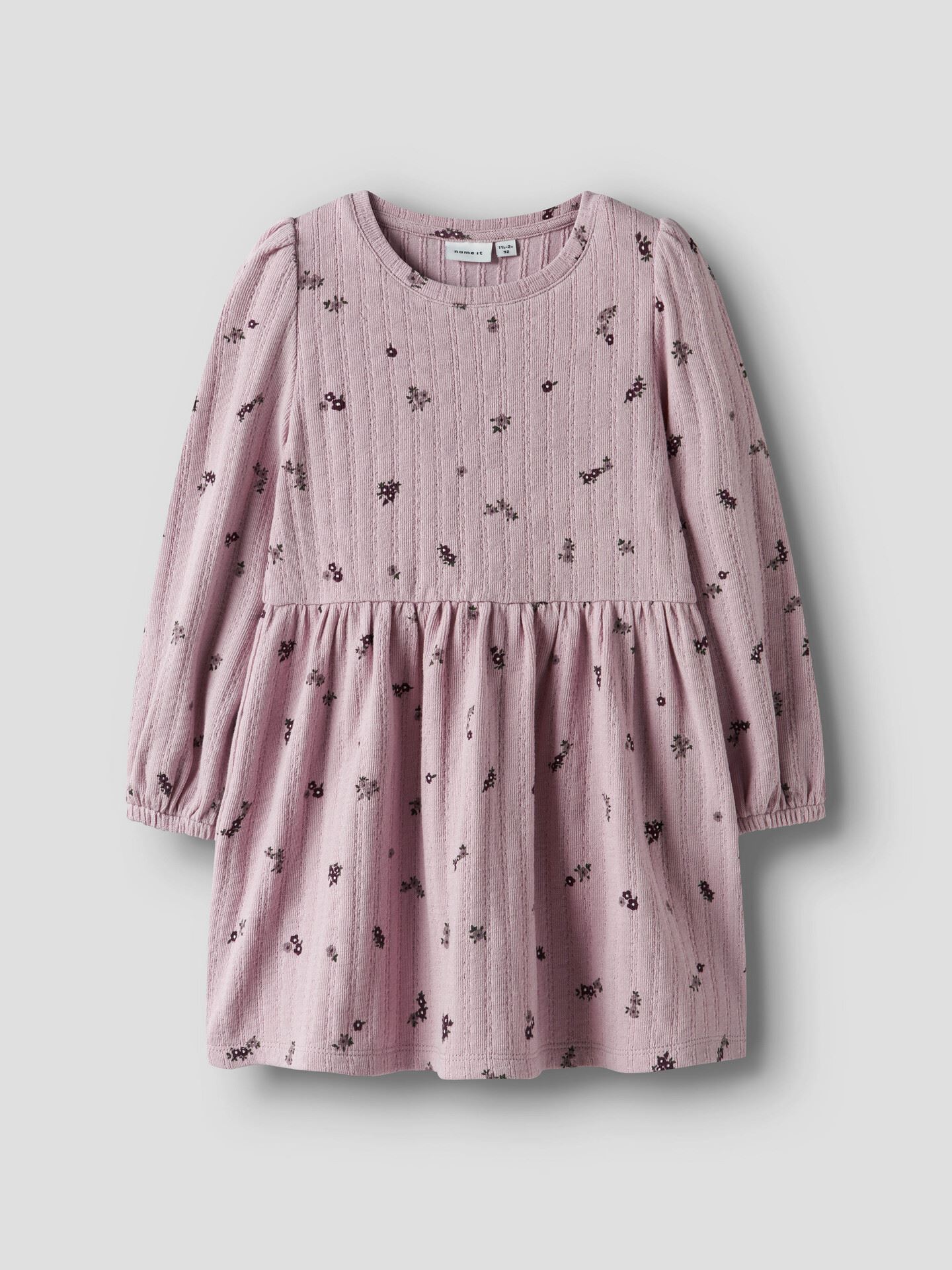 Name It Lioanelle Long Sleeve Dress Burnished Lilac