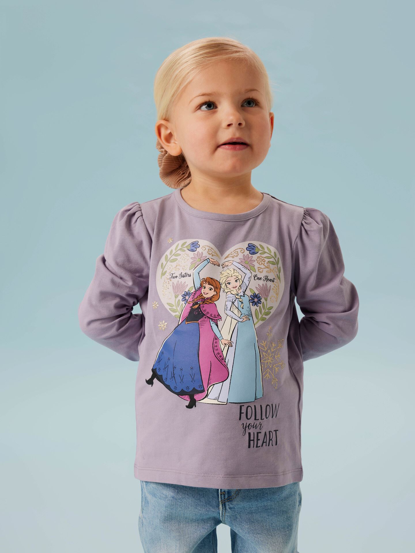 Name It Dora Frozen Long Sleeve Top Box Lavender Gray