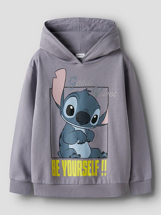 Name It Disneys Stitch Sweater Brushed Lavender Gray