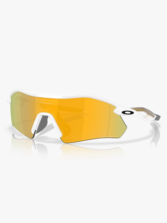 Oakley Radar Plate Polarized Brilleglass: Prizm 24k polarized / Innfatning: Polished White