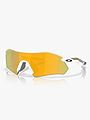 Oakley Radar Plate Polarized Brilleglass: Prizm 24k polarized / Innfatning: Polished White